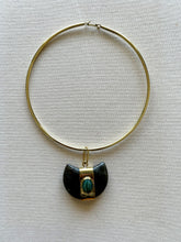 Cargar imagen en el visor de la galería, Gargantilla Labradorita y Amazonita.