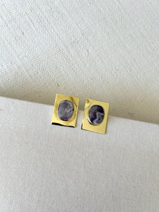 Aretes R Amatista.