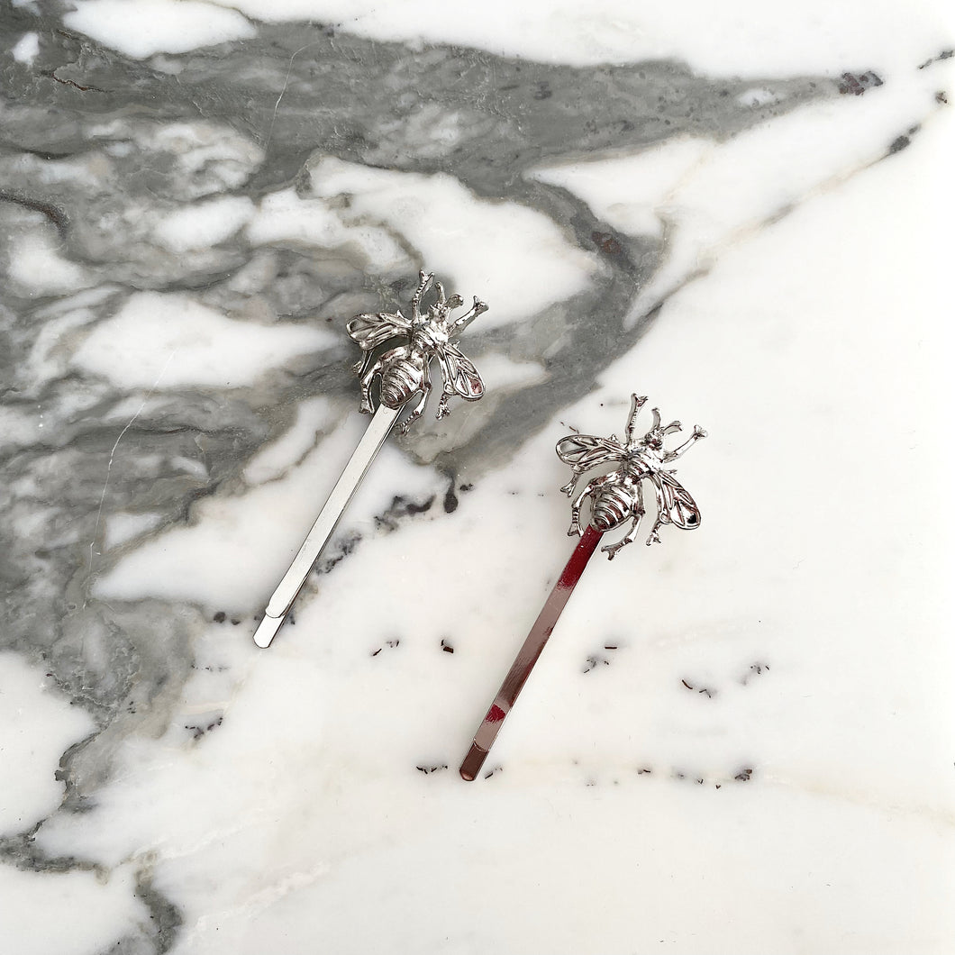 Set de abejas plateadas